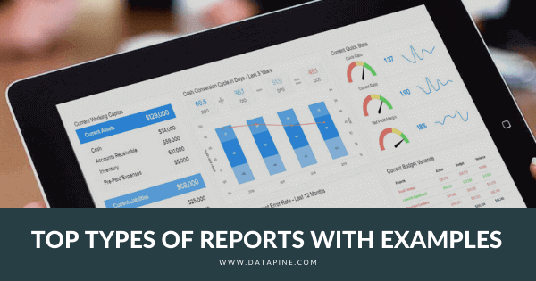 Types of reports blog post by datapine
