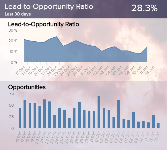 Darstellung der Leadqualität mit Hilfe des Lead-to-Opportunity-Verhältnisses