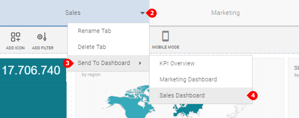 how to consolidate dashboard tabs in datapine