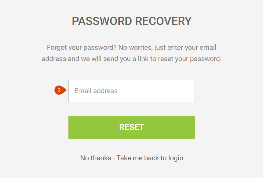 how to select a new password after you forgot your old password