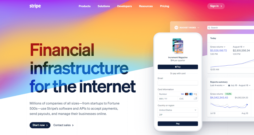 online payment software Stripe